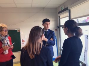 Visite du député du Lot "Aurélien Pradier" à l'UEMA de Catus